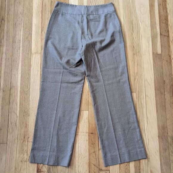 Akris Punto 100% wool trouser dress pants grayish brown color - Picture 2 of 5